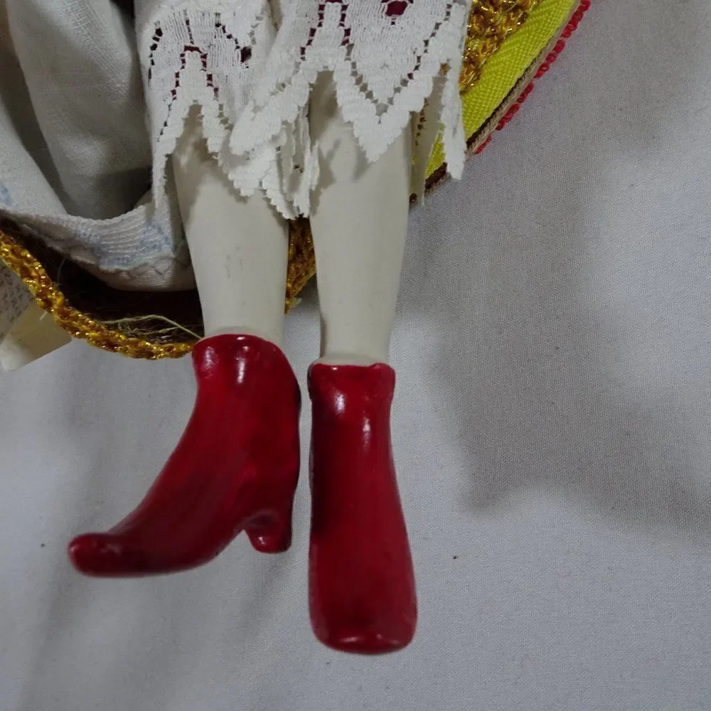 Russian Festive Peasant Costume Kokoshnik Doll
